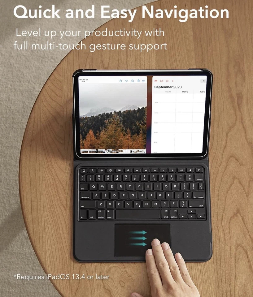 ESR Ascend Keyboard Case, iPad Case w/ Keyboard Compatible w/ iPad Pro 12.9
