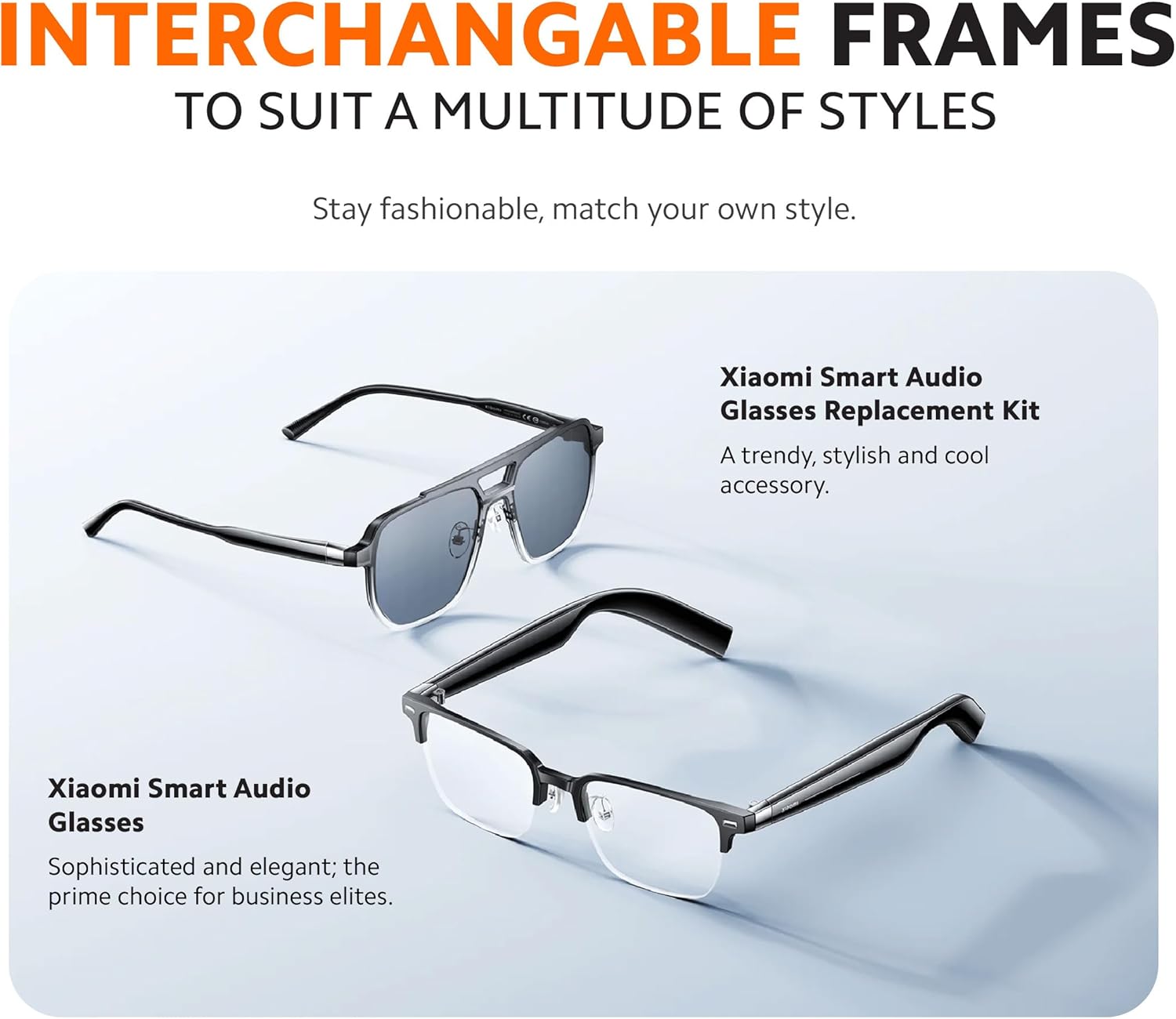 Xiaomi Smart Audio Glasses, Black - BHR9530GL