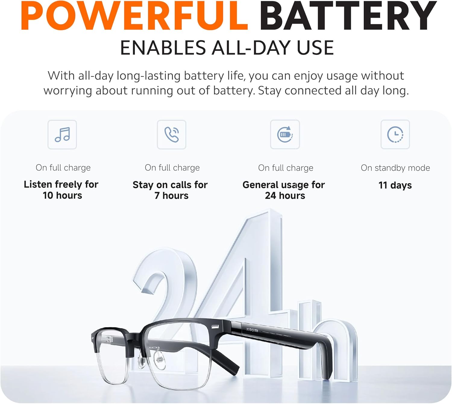 Xiaomi Smart Audio Glasses, Black - BHR9530GL