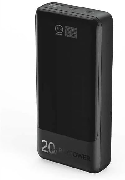 RAVPower RP-PB1238 PD20W Pioneer 20000mAh 3-Port Power Bank - Black