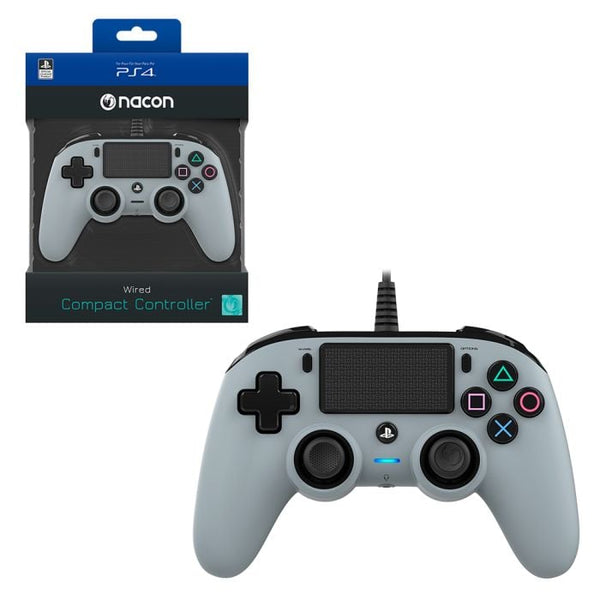 Nacon Wired Compact Controller For PlayStation 4 - Gray