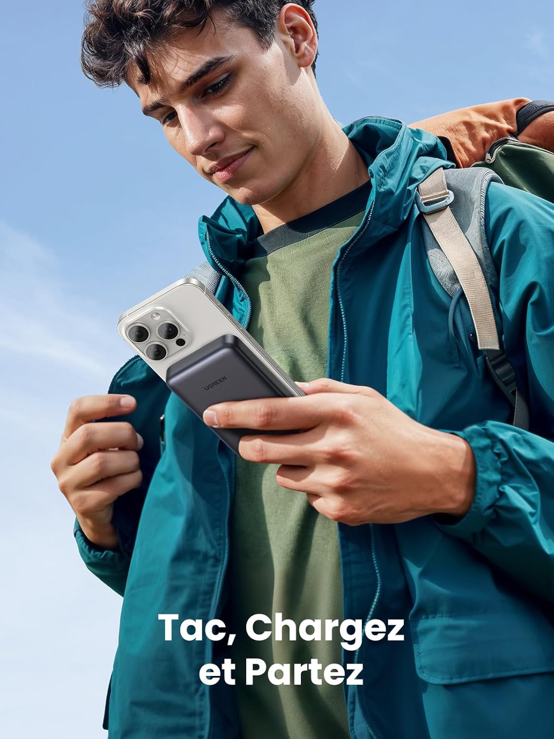 UGreen 10000mAh 30W Magnetic Wireless Qi2 Power Bank - Space Gray