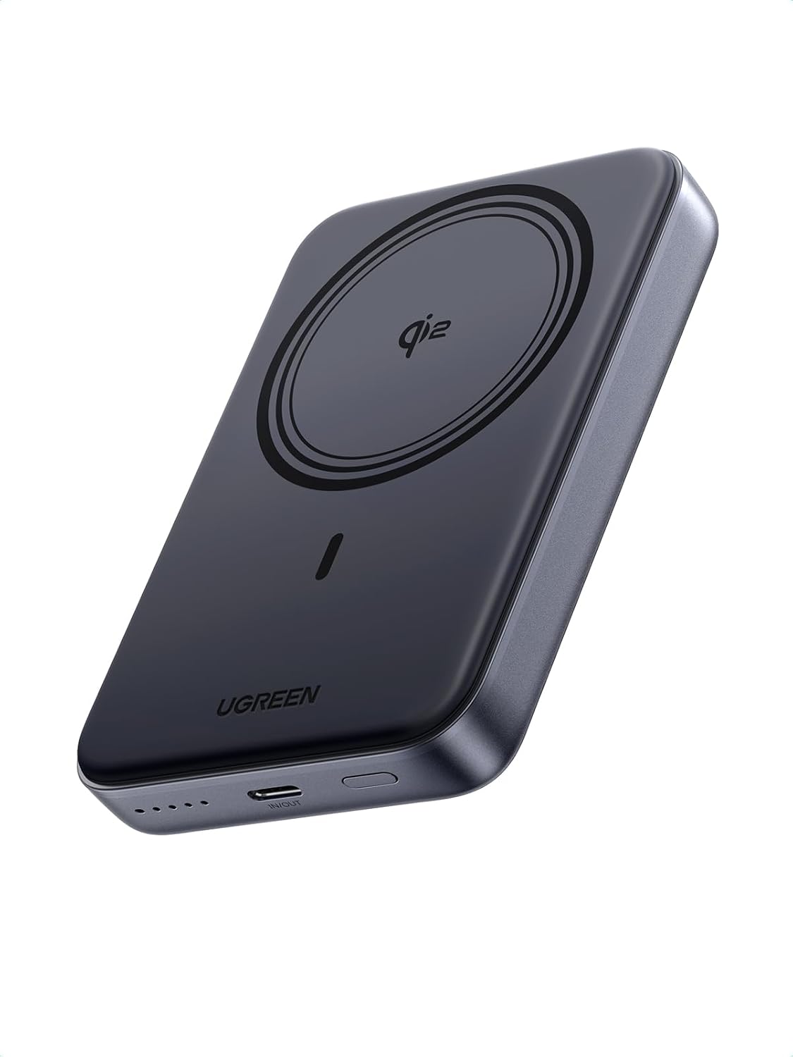 UGreen 10000mAh 30W Magnetic Wireless Qi2 Power Bank - Space Gray