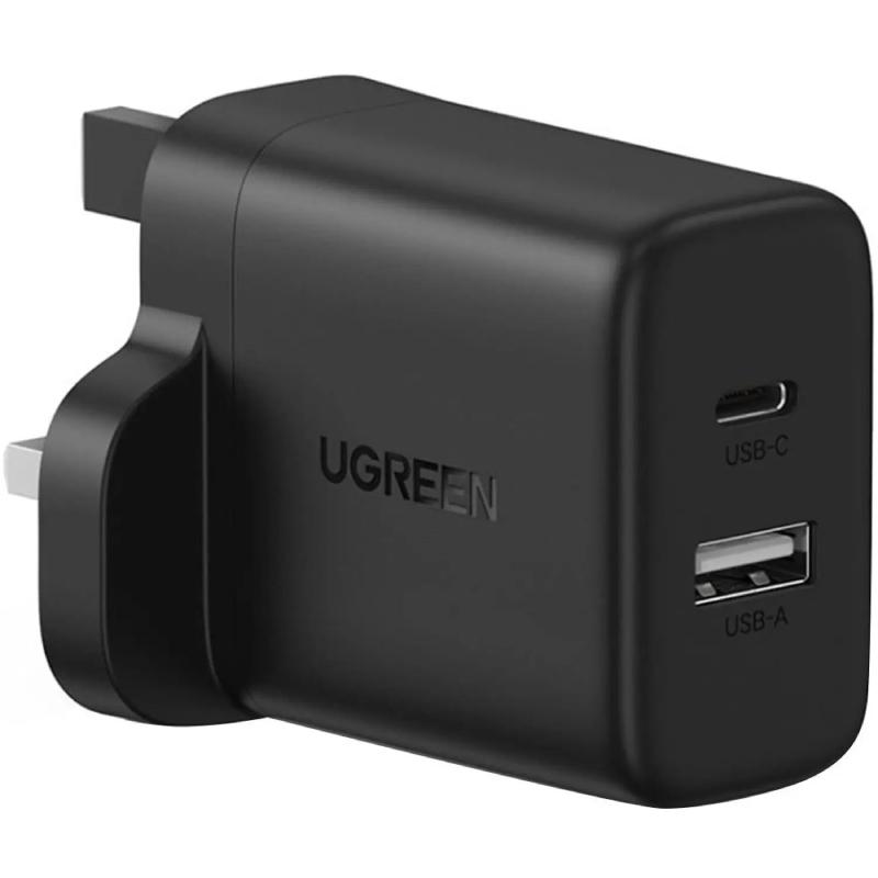 UGreen 20W 2-Port Fast Charger UK - Black