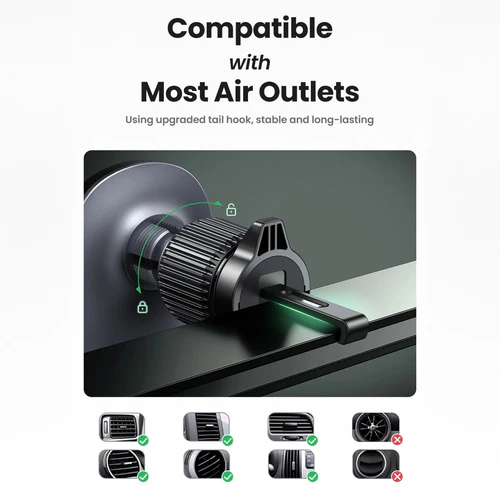 UGreen Magnetic Car Wireless Charger 15W - Black