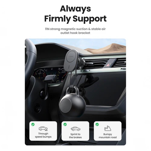 UGreen Magnetic Car Wireless Charger 15W - Black