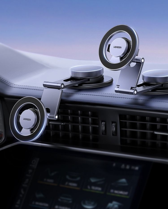 UGreen Dashboard Magnetic Car Phone Mount - Grey