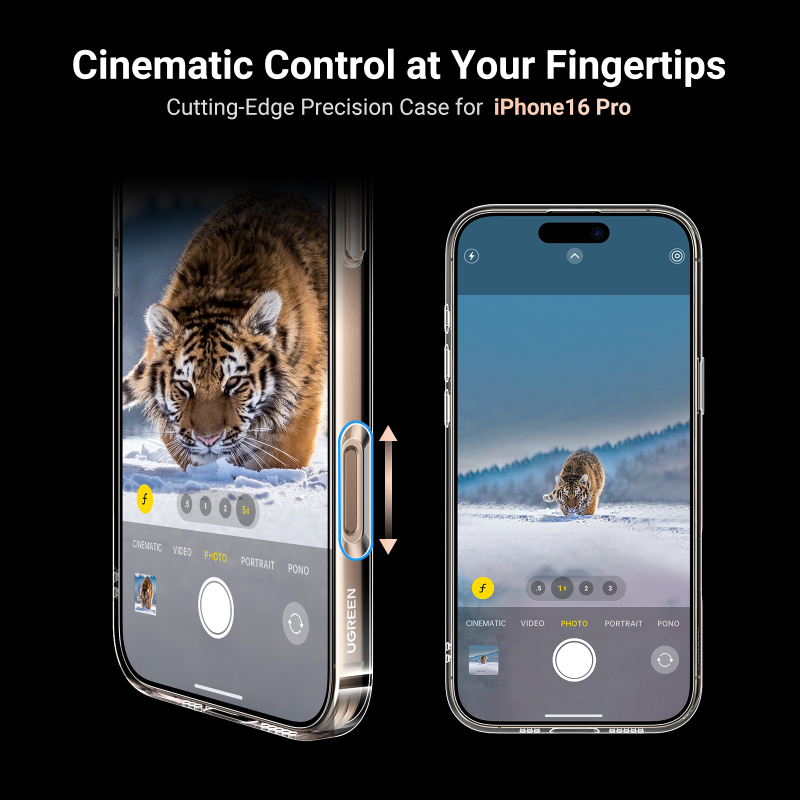 UGreen Classy Magnetic Protective Case for iPhone 16 Pro - Clear