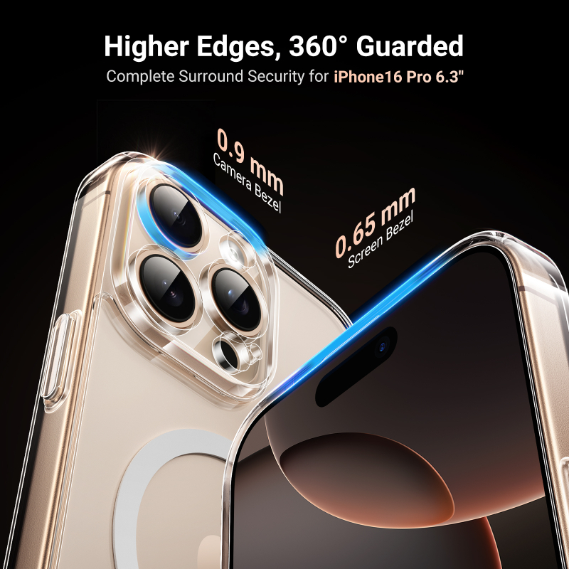 UGreen Classy Magnetic Protective Case for iPhone 16 Pro - Clear