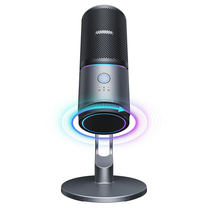 UGreen Desktop USB A-C Microphone for PC - Grey