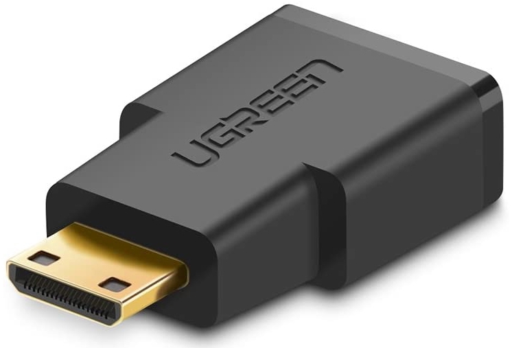 UGreen Mini HDMI Male to HDMI Female Adapter - Black