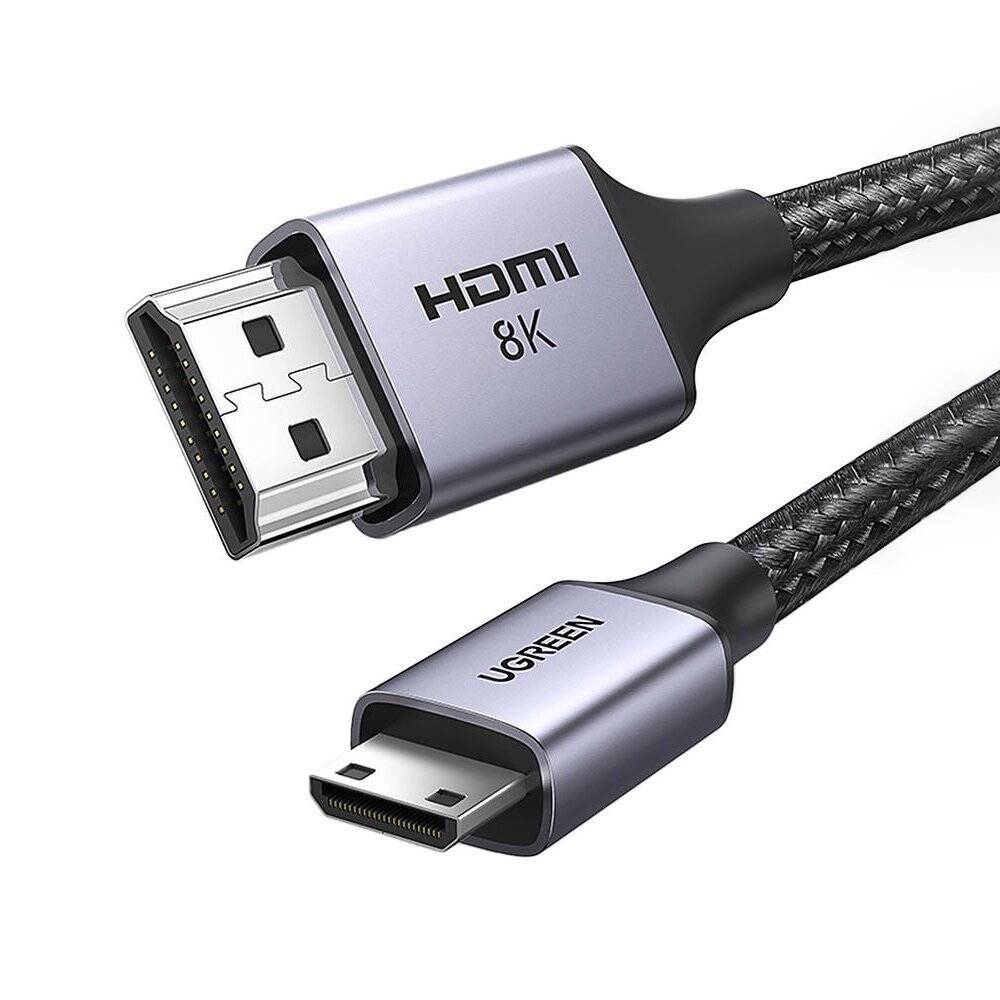 UGreen Mini HDMI to HDMI 8K Cable 2m - Black