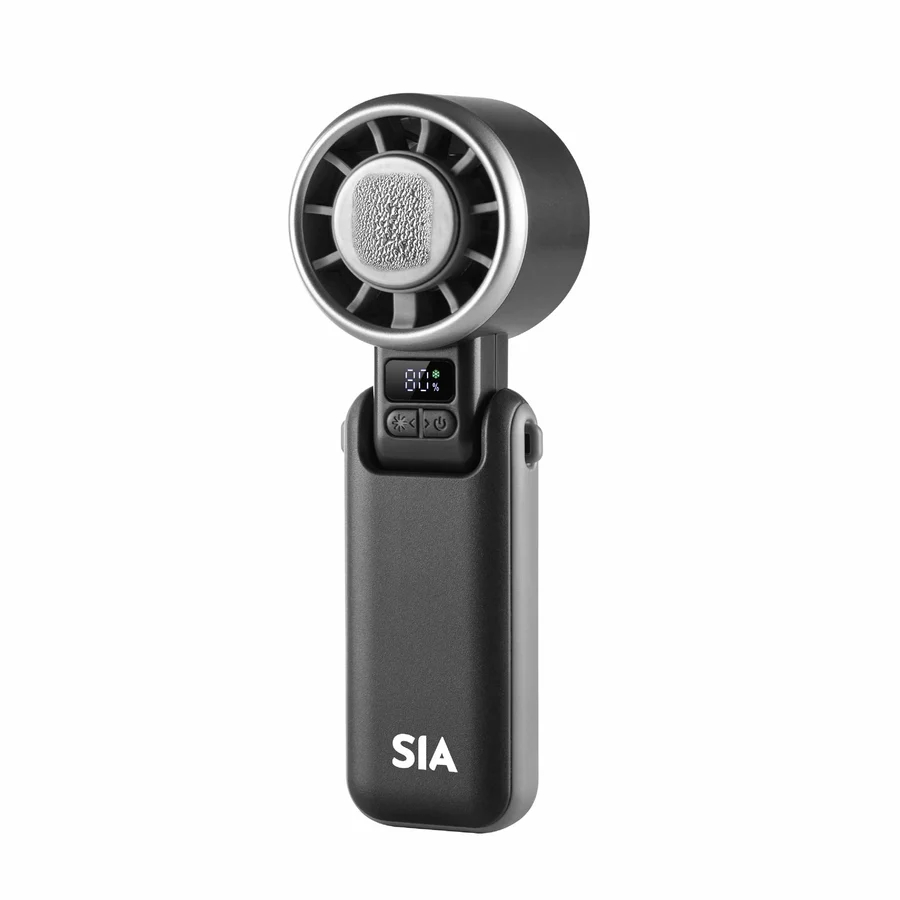 SIA Handheld High Speed Ice Compress Rechargeable Fan 3600mah- Black