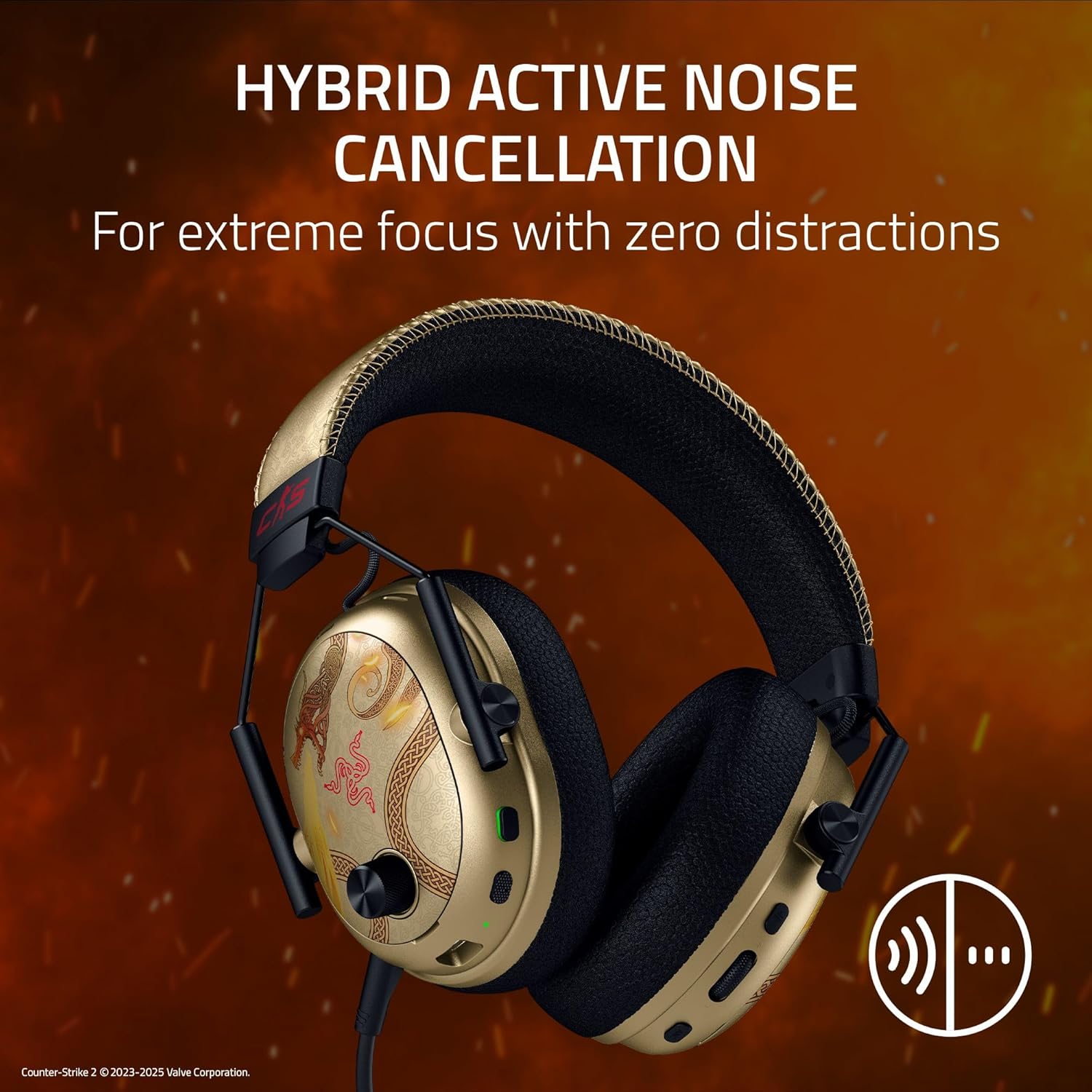 Razer Black Shark V3 Pro Wireless ANC Esports Gaming Headset - Counter-Strike 2 Edition RZ04-05400800