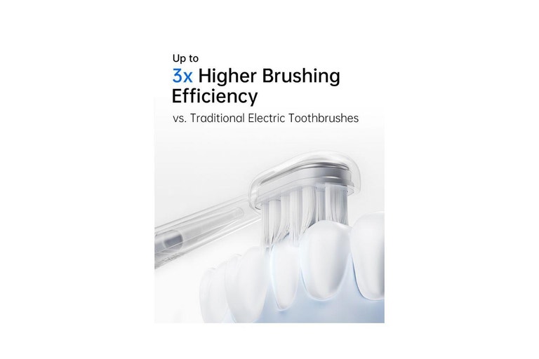 Laifen Electric Toothbrush - Stainless Steel Metal, White