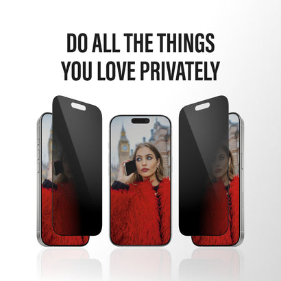 PanzerGlass Privacy Screen Protector iPhone 17 Ultra-Wide Fit with Fastfit in-a-box - Clear