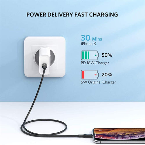 UGreen USB-C to Lightning Cable M/M Nickel Plating ABS Shell 1m - Black