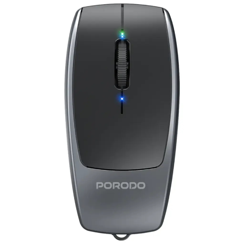 Porodo Wireless Mouse 1600DPI with Card Reader - Black
