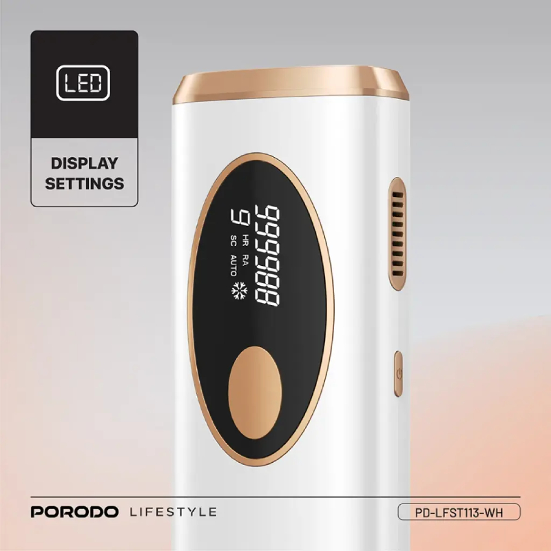 Porodo Lifestyle IPL Hair Removal Advanced Skincare Technology - White