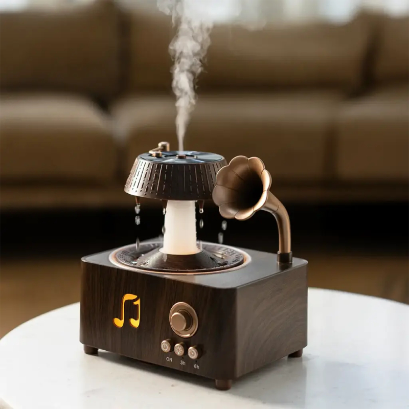 Porodo Lifestyle Concord Vintage Aroma Diffuser & Speaker - Brown