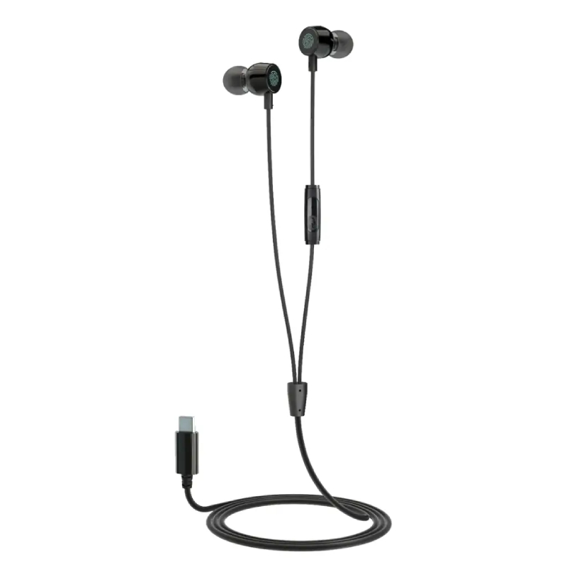 Porodo Soundtec Touch Controls Earphone - Black