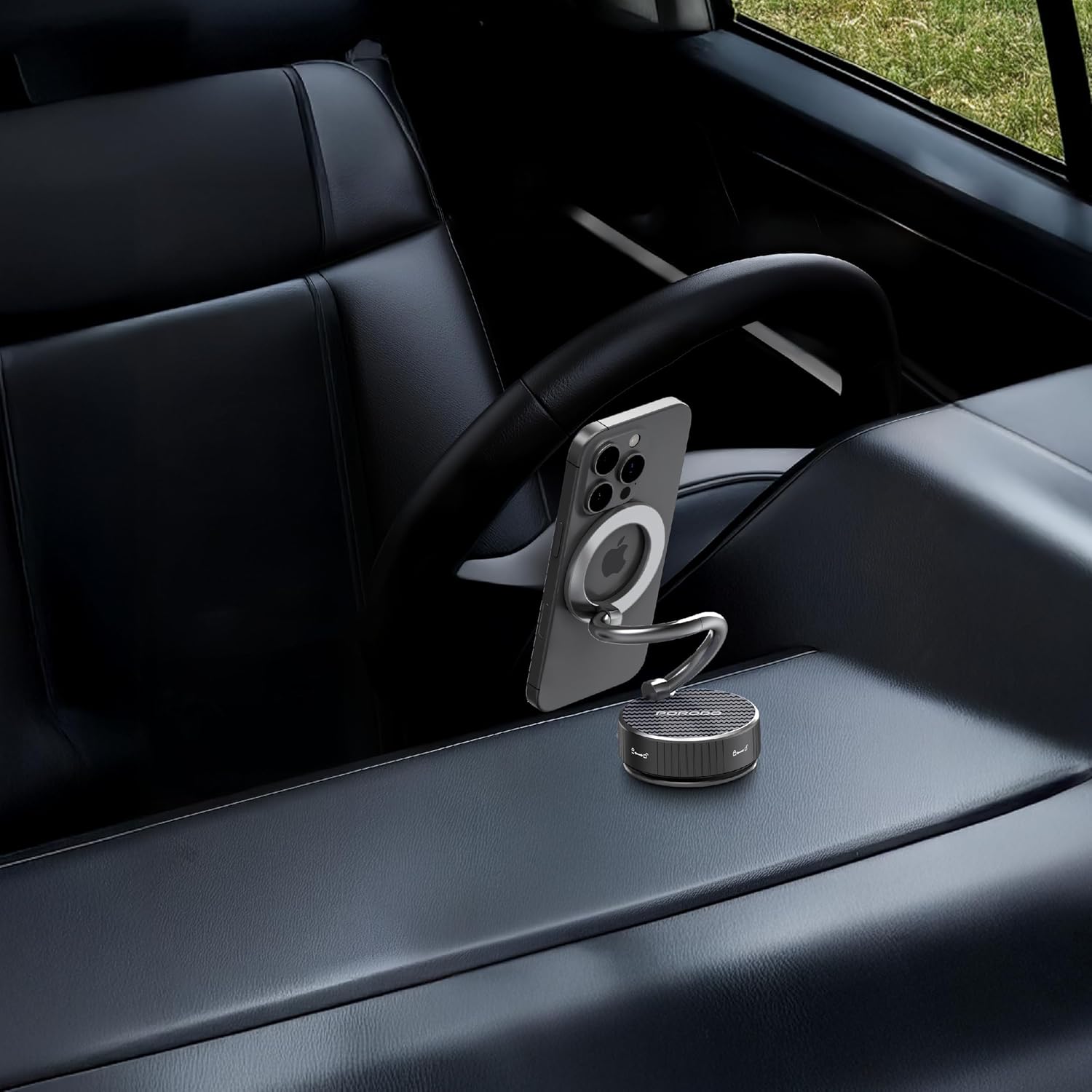 Porodo MagCurve Suction Phone Mount - Black