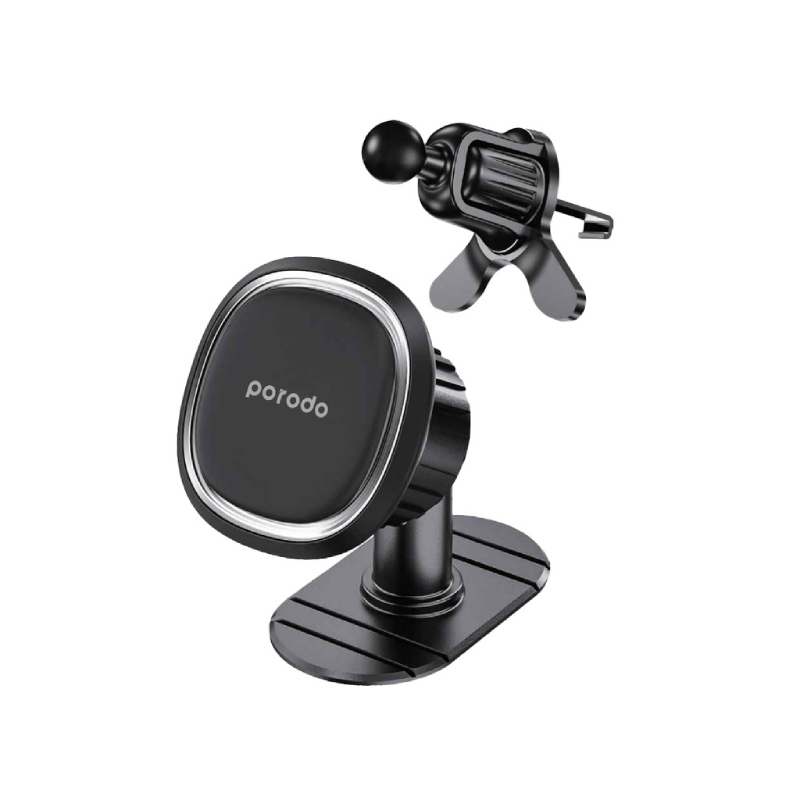 Porodo Universal Dual Mode MagSafe Phone Mount - Black