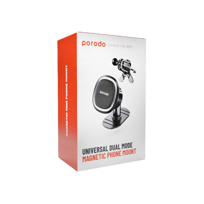 Porodo Universal Dual Mode MagSafe Phone Mount - Black