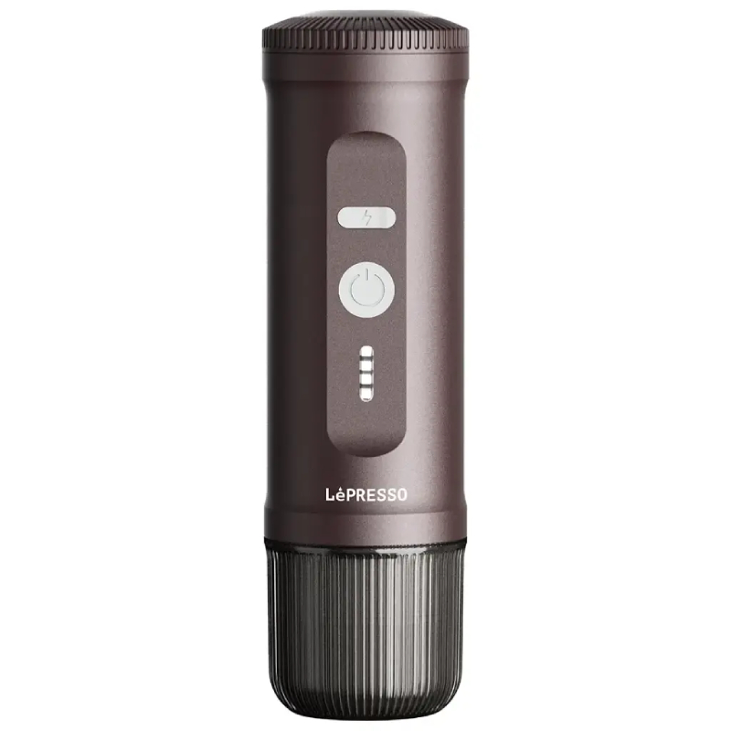 LePresso Portable 2-IN-1 Espresso Maker, 95W Power - Brown
