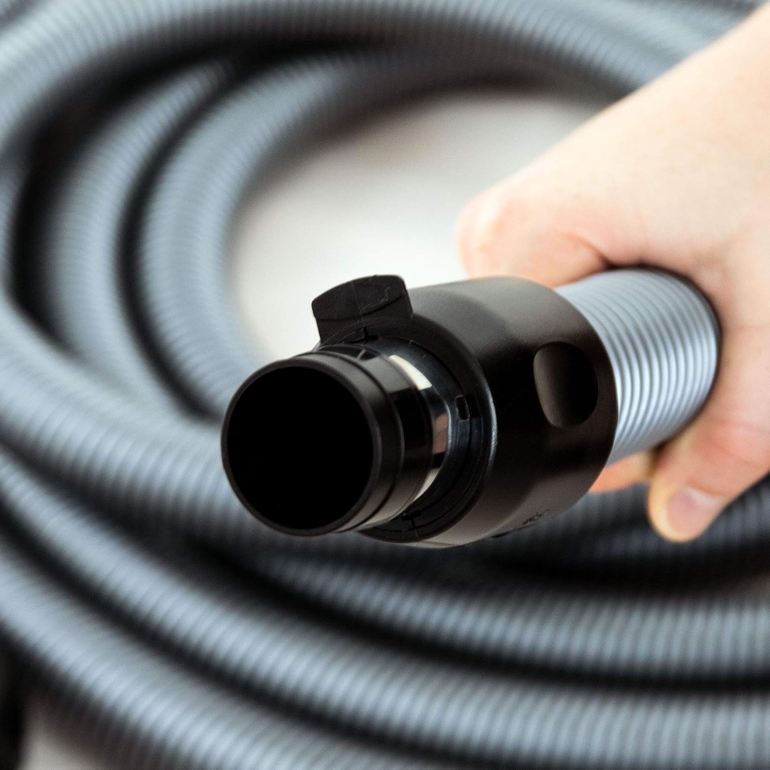 Comfort Hose Ergo for Central Vacuum Cleaners, fits almost all Brands, 9.1M - Grey