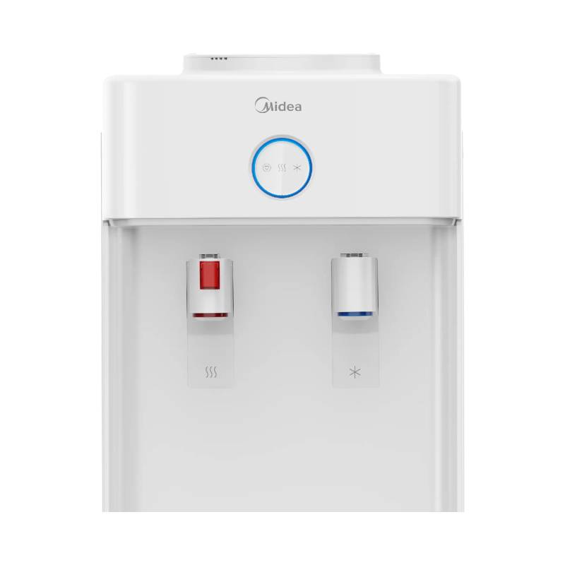 Midea Water Dispenser Free Standing 2 Tap Hot and Cold, White - YL2436S-W(W)-G