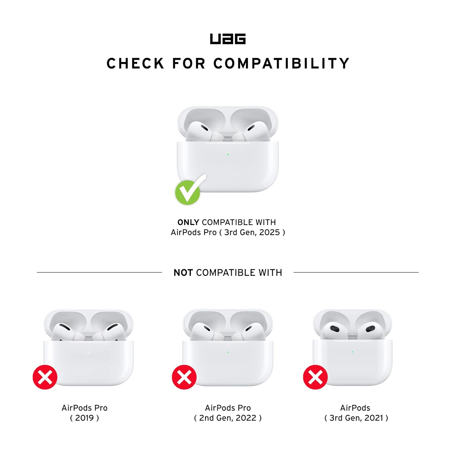 UAG Apple AirPods Pro 3rd Gen Scout Case - Black