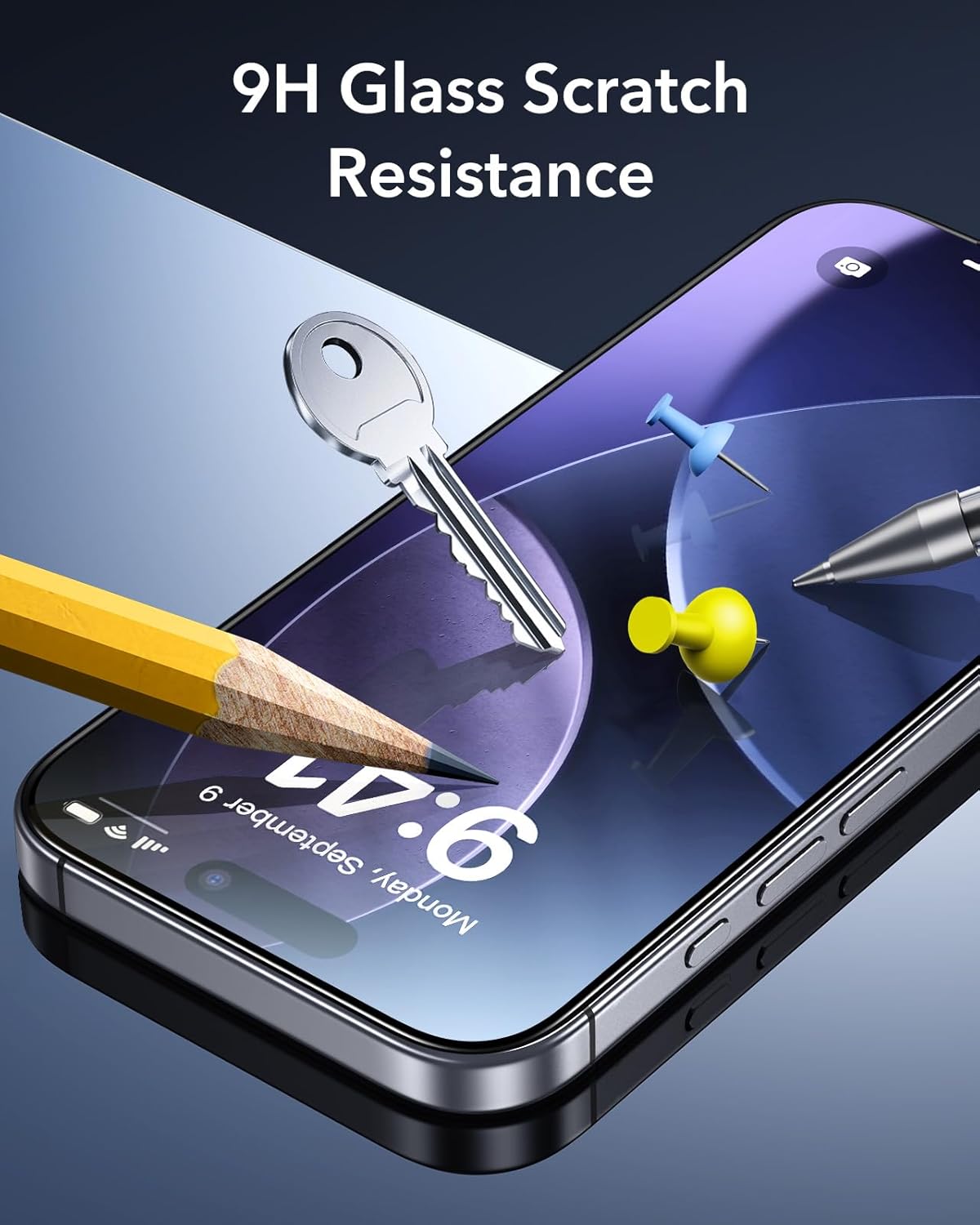 ESR iPhone 17 Pro Max Tempered Glass Screen Protector - Clear