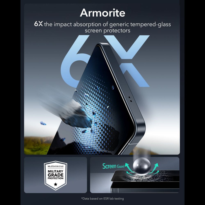 ESR Galaxy S26 Ultra Armorite (UltraFit Tray) Privacy Screen Protector - Clear