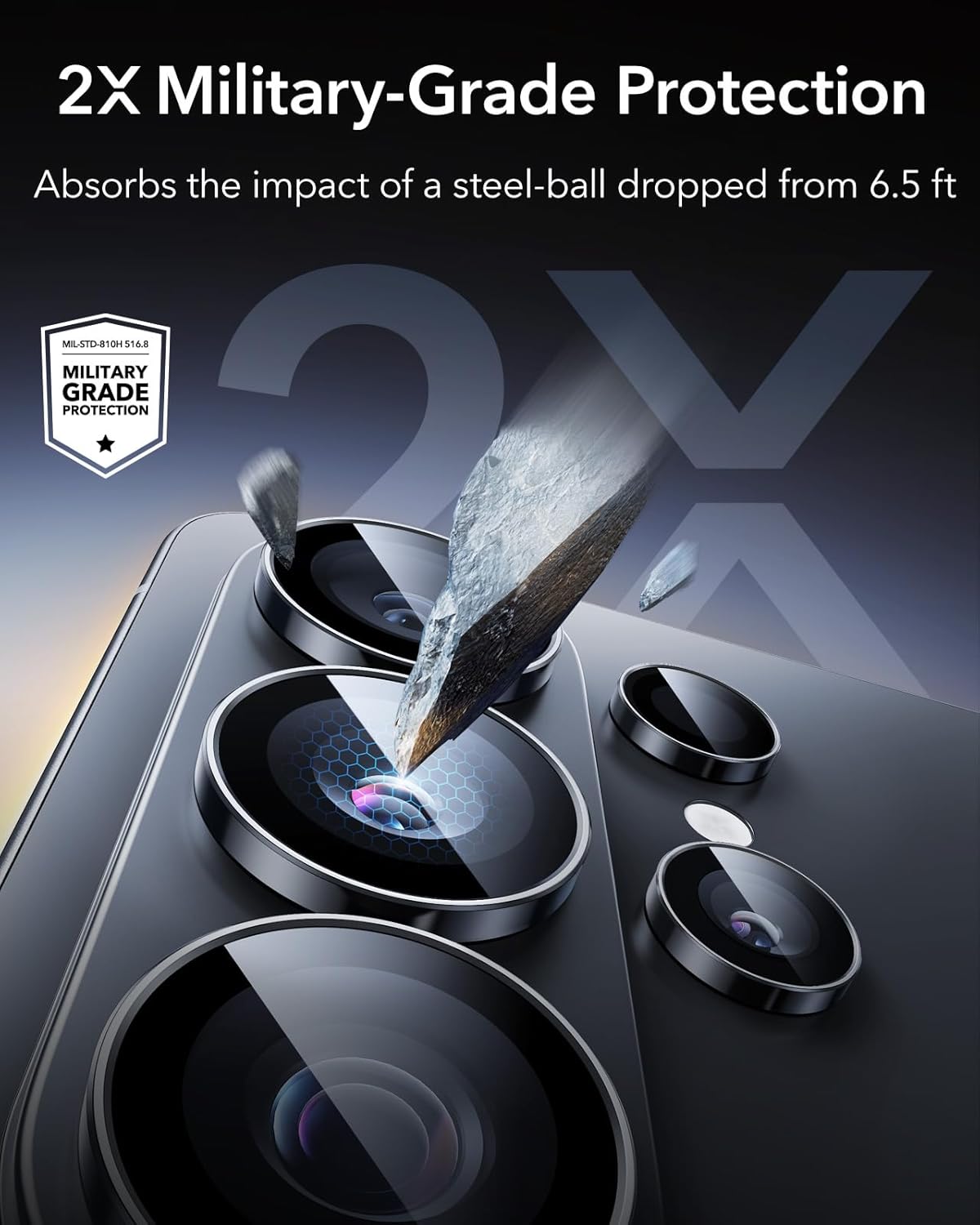 ESR Galaxy S26 Ultra Armorite Camera Glass Protectors - Clear