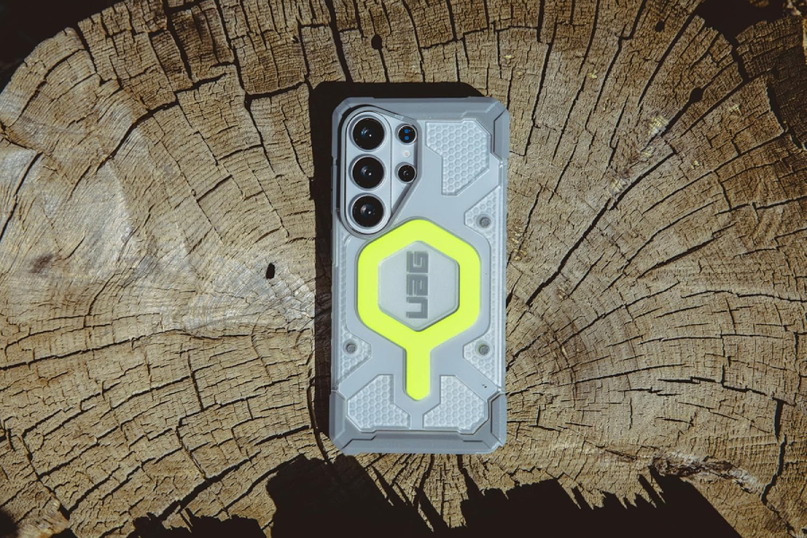 UAG Samsung Galaxy S26 Ultra Pathfinder Clear with Magnet with Lanyard Case - Active Neon