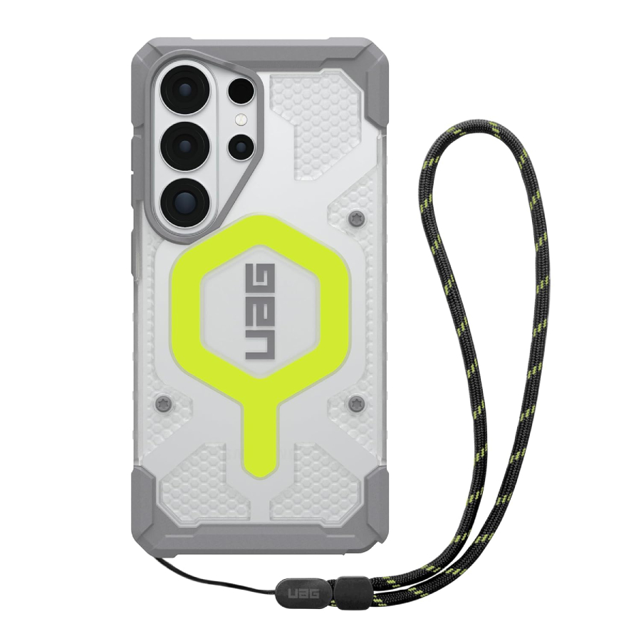 UAG Samsung Galaxy S26 Ultra Pathfinder Clear with Magnet with Lanyard Case - Active Neon