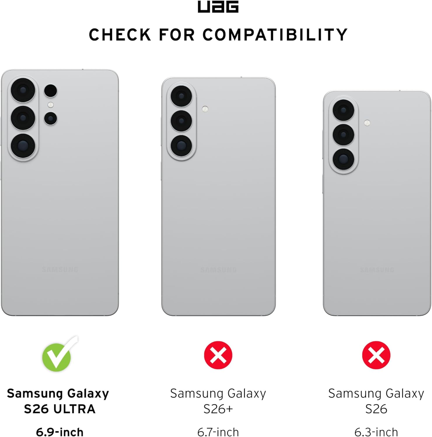 UAG Samsung Galaxy S26 Ultra Plyo with Magnet Case - Ice