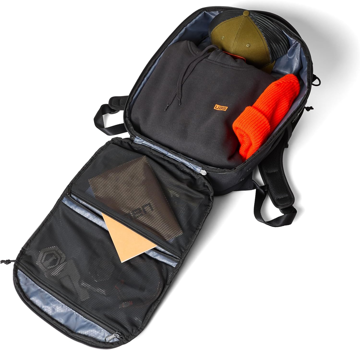 UAG Premium Tech Backpack 24L Monarch, Multiple Zipper Compartments - Black