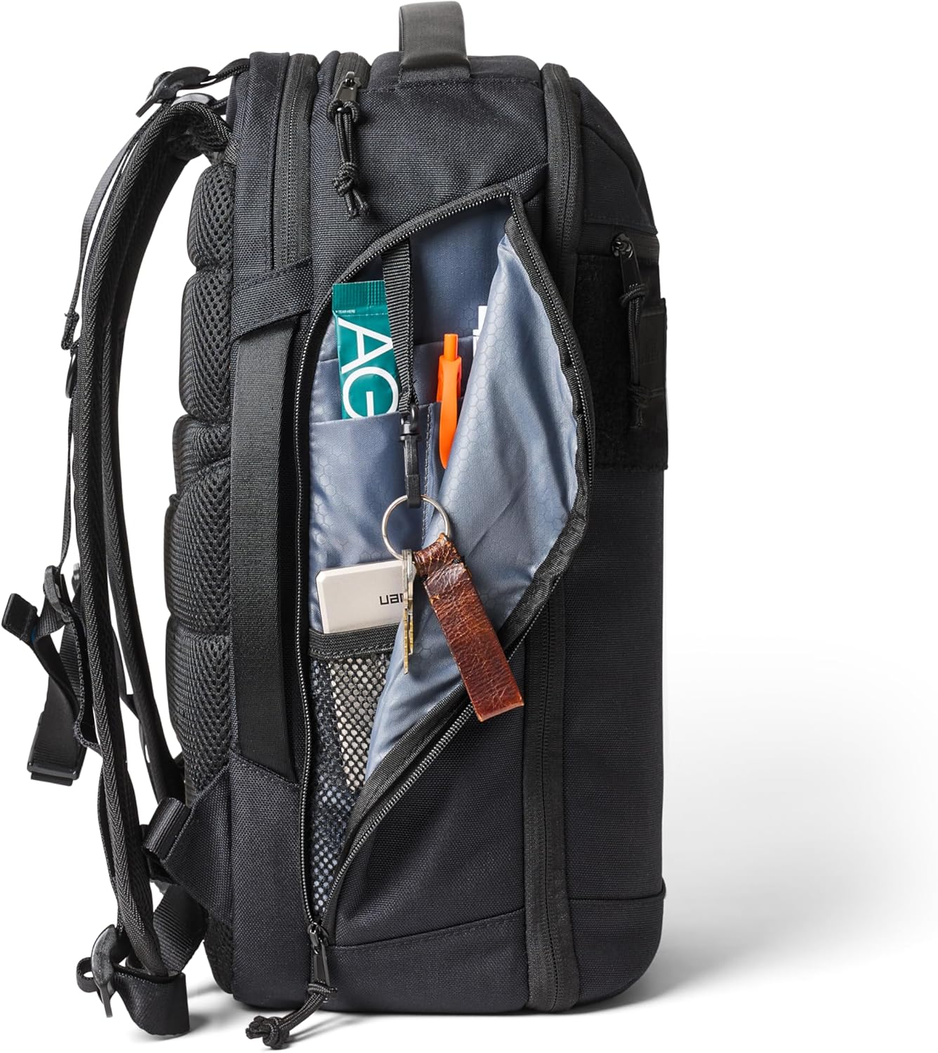 UAG Premium Tech Backpack 24L Monarch, Multiple Zipper Compartments - Black
