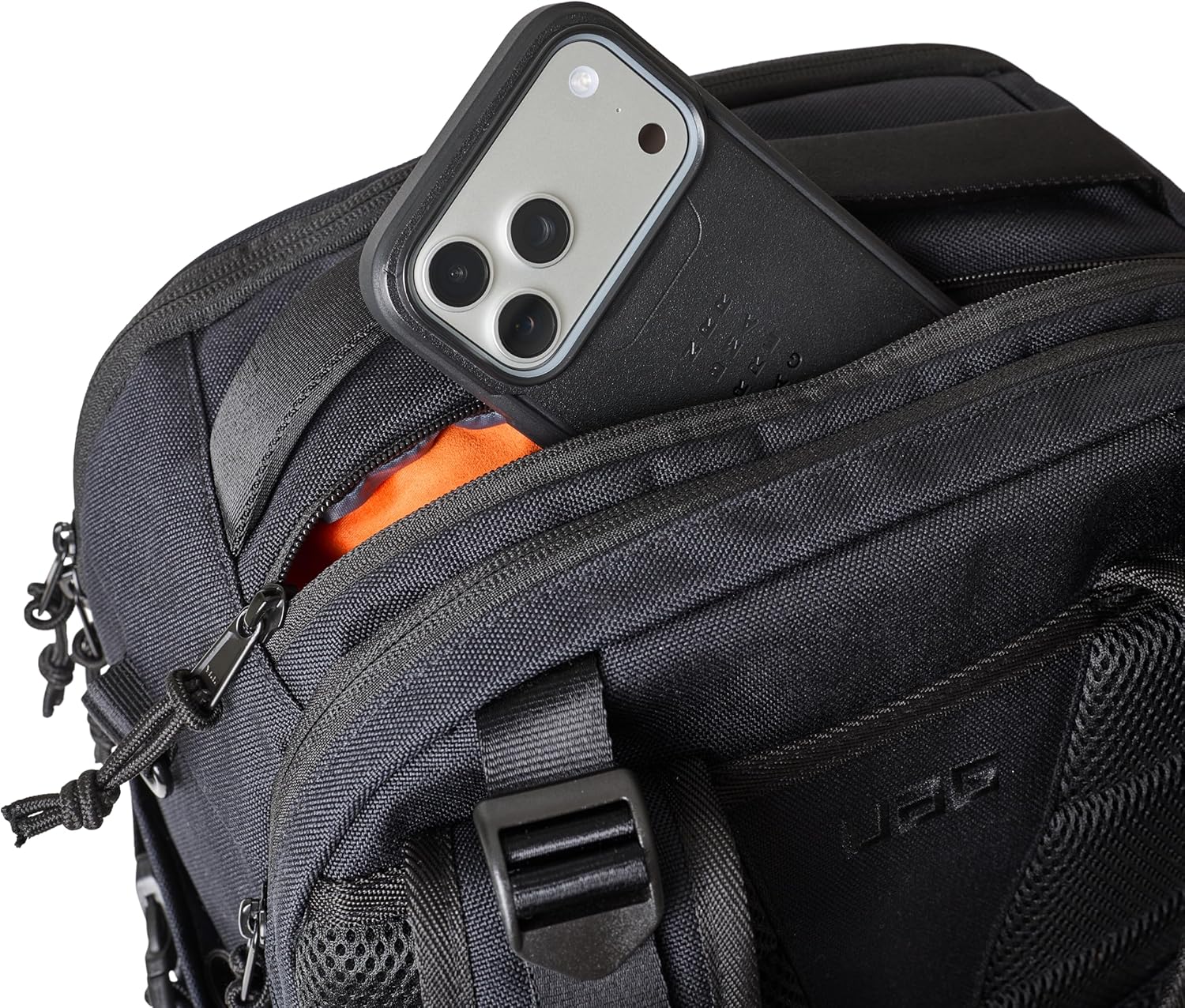 UAG Premium Tech Backpack 24L Monarch, Multiple Zipper Compartments - Black