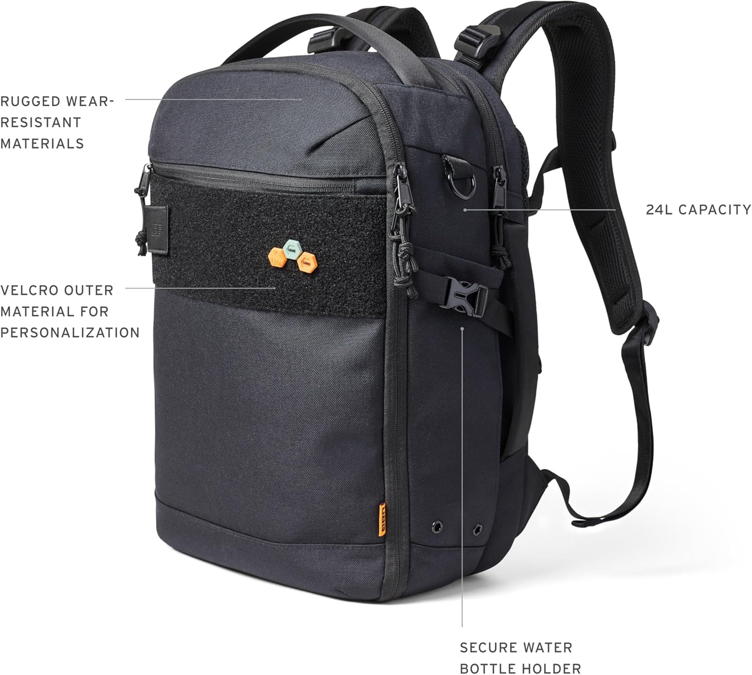 UAG Premium Tech Backpack 24L Monarch, Multiple Zipper Compartments - Black