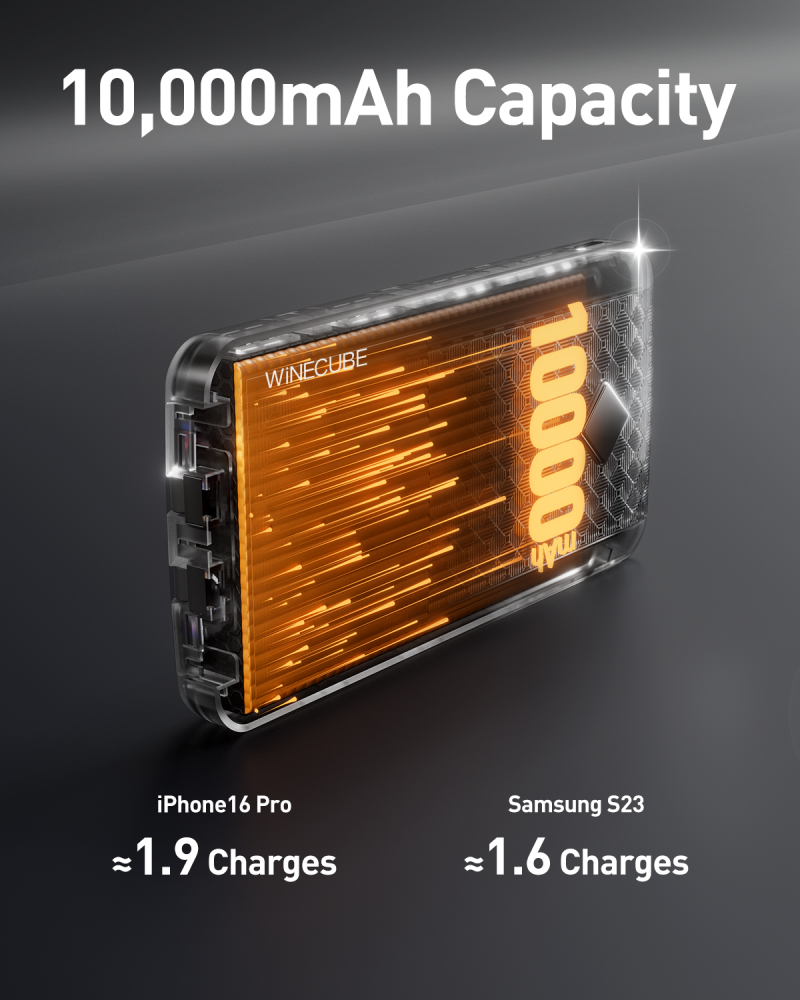 iWalk Scorpion Pro 10000mAh Fast Charge Powerbank UBS004-001A, UBS004-002A - Black