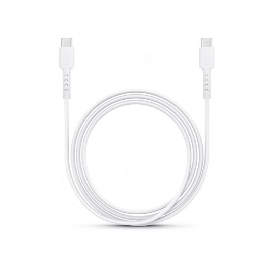 iWalk Twister Type-C to Type-C 60W Charging Cable, Length - 2M - White