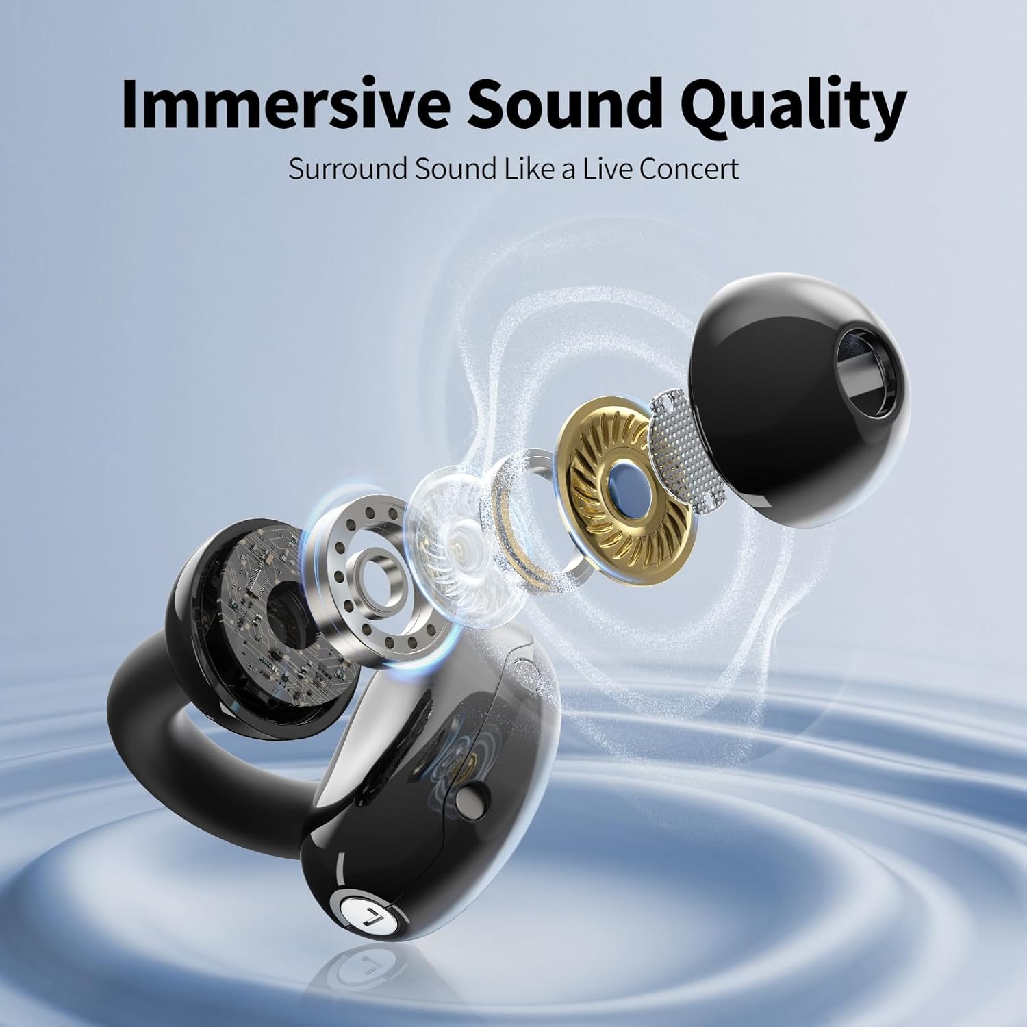 iWalk CrazyDuo Open2|5.4 Bluetooth HiFi Sport Headphones - Black