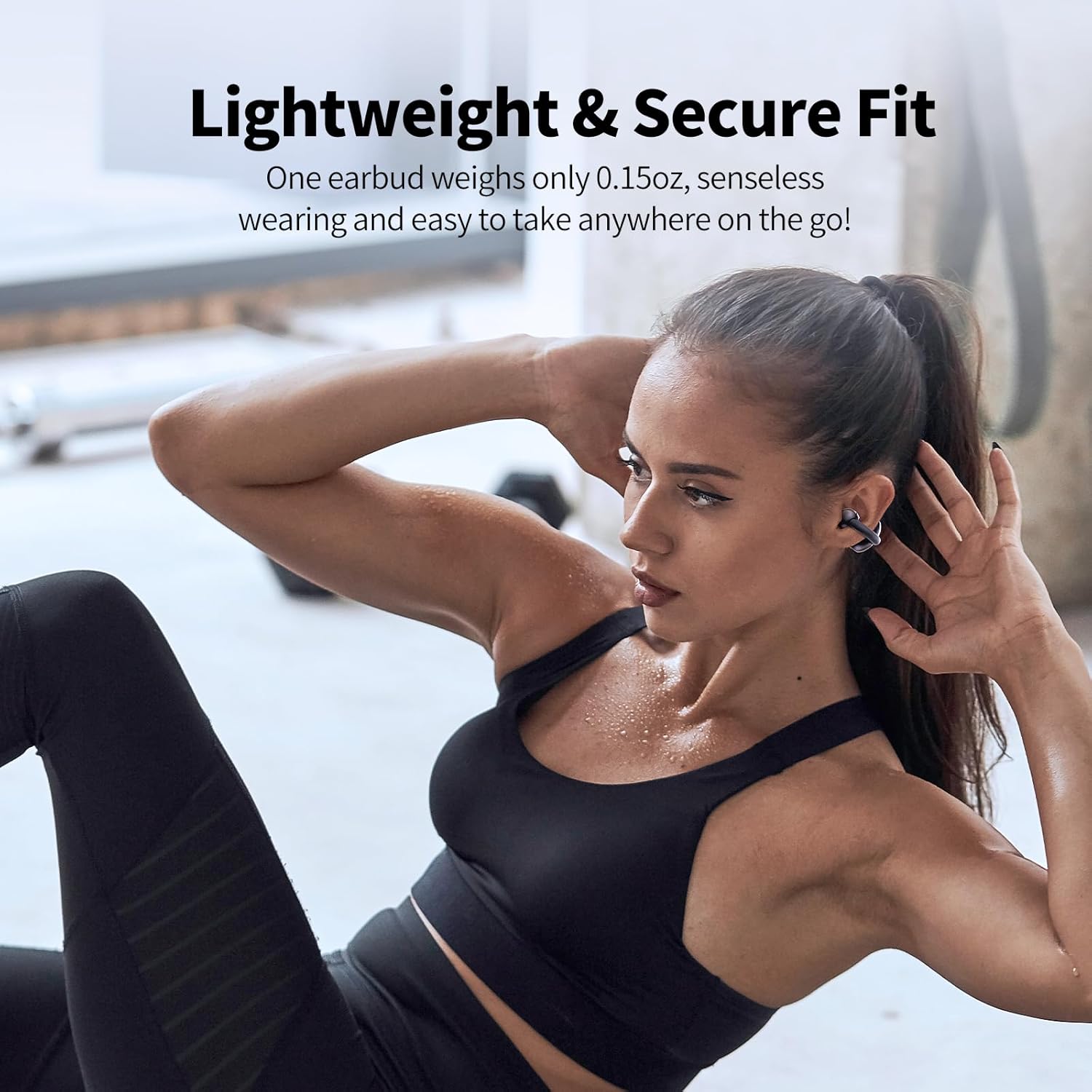 iWalk CrazyDuo Open2|5.4 Bluetooth HiFi Sport Headphones - Black