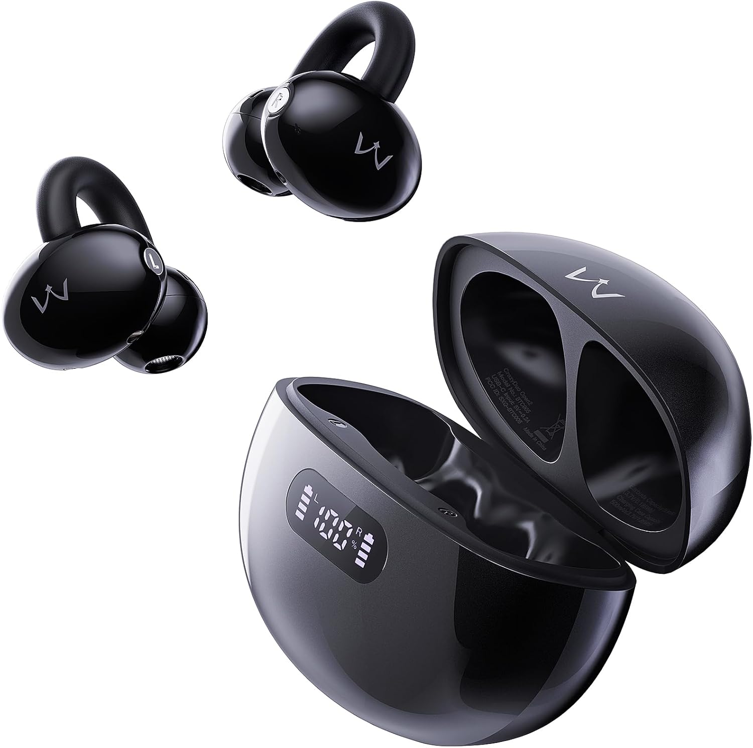 iWalk CrazyDuo Open2|5.4 Bluetooth HiFi Sport Headphones - Black