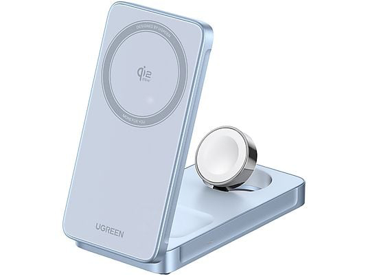 UGREEN 25W 3-in-1 Magnetic Wireless Charger, Sea Blue - W757-65901