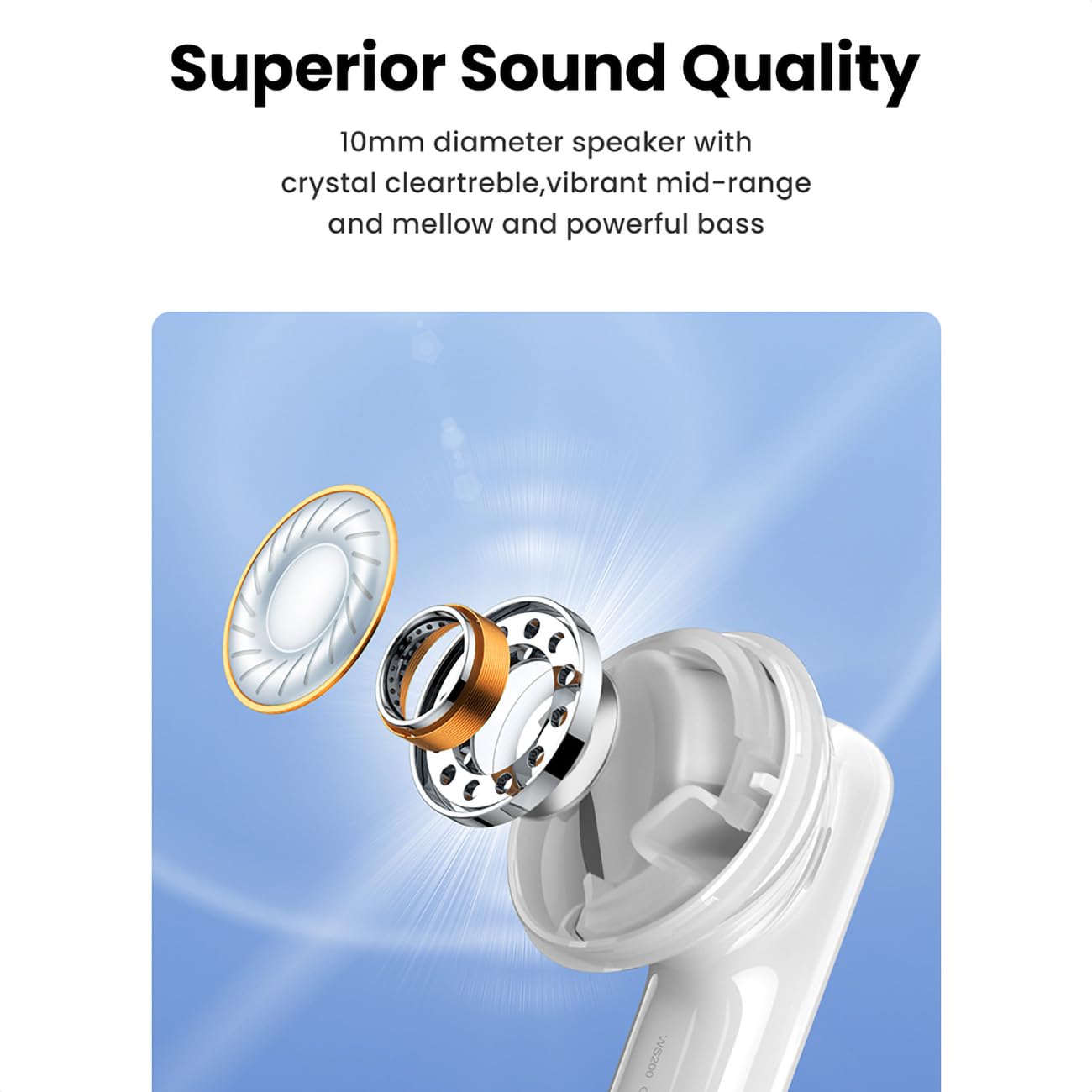 Ugreen HiTune T6 WS200-15158 True Wireless Earbuds - White