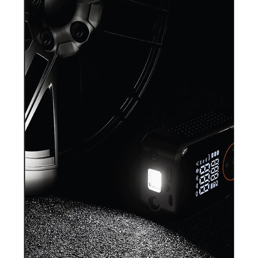 SIA Electric Air Pump, Wireless, Digital Display + USB - Black